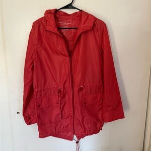 American Eagle Outfitters Women's Vibrant Red windbreaker